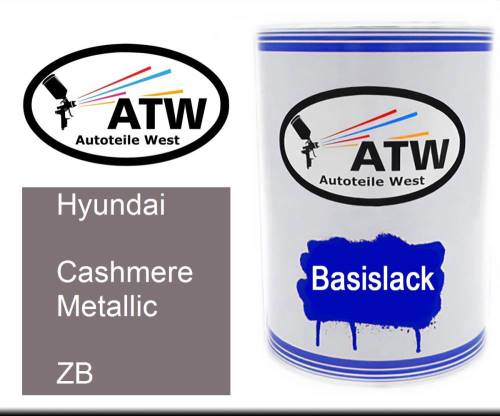 Hyundai, Cashmere Metallic, ZB: 500ml Lackdose, von ATW Autoteile West.